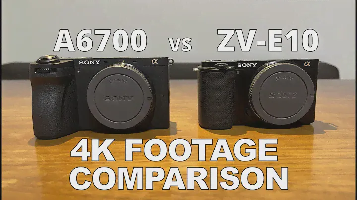 SONY a6700 vs ZV E10 4K FOOTAGE COMPARISON