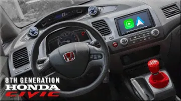 Adding Wireless Apple CarPlay & Android Auto To My 8th Gen Honda Civic (2006-2011) | Sony XAV-AX4000