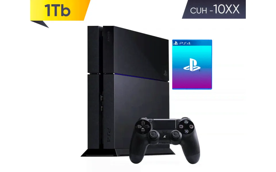Sony PlayStation 4 FAT (1Tb) 10XX + 2 игры на выбор *diskont (б/у)-0