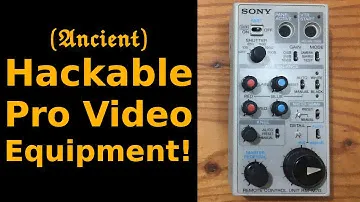Sony RM-M7G - Late 20th-century pro-video gadget with hackable innards