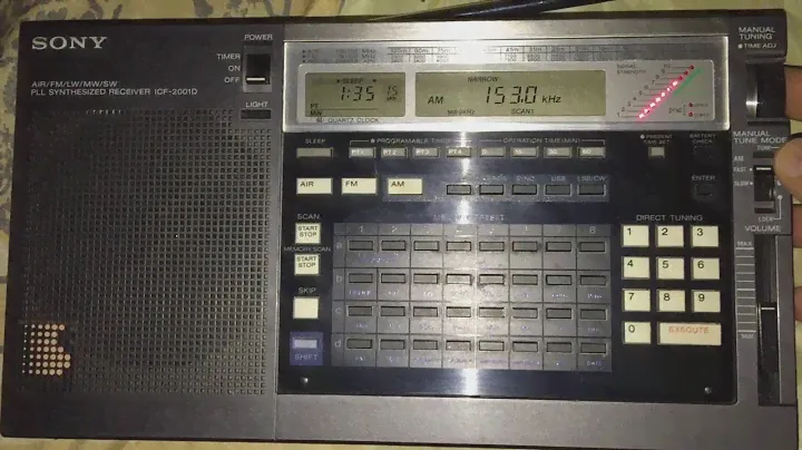 SONY ICF-2001D ночной приём ДВ на магнитную антенну