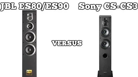 JBL ES80/ES90 40khz vs Sony SS-CS3 ,,50khz'' floor speakers; comparison and audio test.
