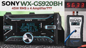 Sony WX-GS920BH - Встроенный усилитель 100 Вт x 4!!?? (45 Вт RMS x 4)