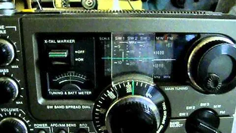 SONY ICF-5900 Listen to VOA 9640kHz w/ I have smoking time