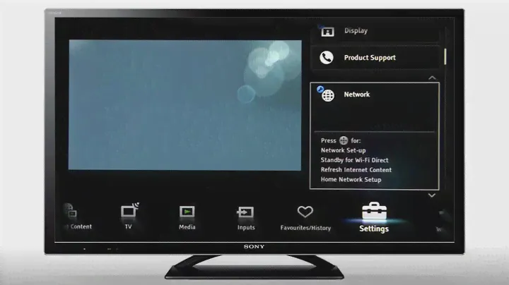 How to connect your BRAVIA to a wireless (Wi-Fi) network