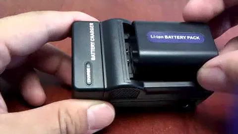 How to charge Sony FH50 battery on Progo FV50 charger