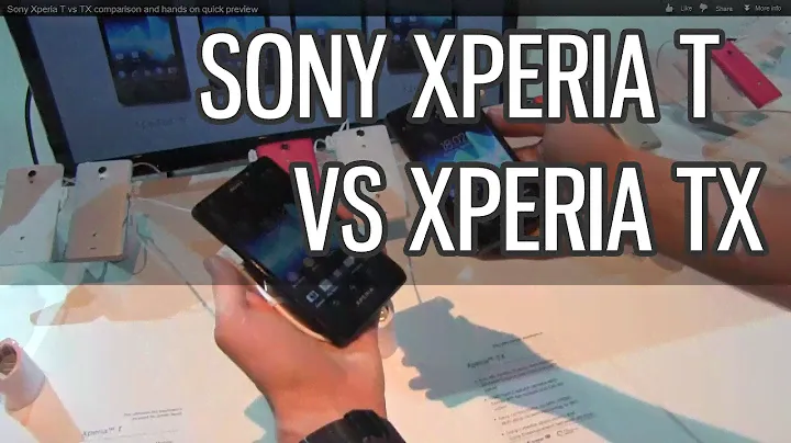 Sony Xperia T vs Sony Xperia TX comparison and hands-on