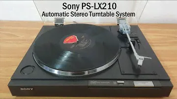 Sony PS-LX210 - Automatic Stereo Turntable System