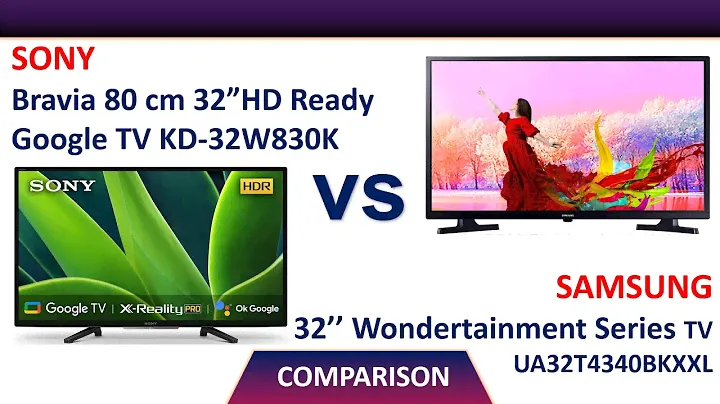 ✅ Sony Bravia 32 inch  Google TV KD-32W830K Vs Samsung 32 inch Wondertainment Series  UA32T4340BKXXL