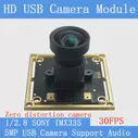 USB2.0 чистый физический с Нулевым Искажением CCTV HD 500 Вт SONY IMX335 UVC Веб-камера Промышленная 30 кадров в секунду USB Модуль Камеры Поддержка Аудио Linux