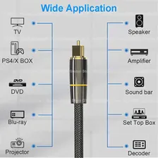 🛍 Оптический кабель SPDIF, цифровой аудио оптоволоконный кабель для SONY, кабель для домашнего кинотеатра, звуковая панель, ТВ, Xbox, плеер, кабель Toslink
