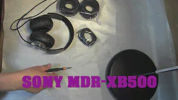 Замена амбушюр и кабеля на наушниках SONY MDR-XB500 (часть 2)