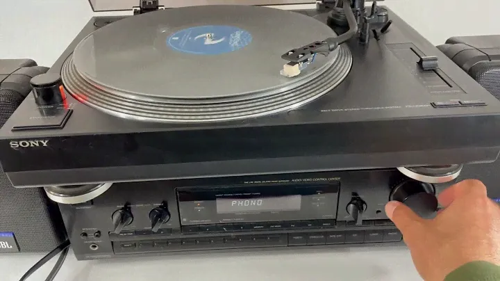 Vintage Sony Belt Drive Stereo Turntable System PS-LX350H