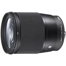Объектив Sigma AF 16mm f/1.4 DC DN Contemporary Sony E, черный