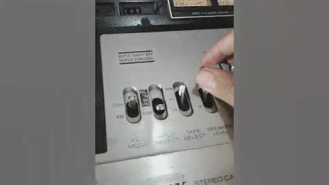MATCHING! Sony Stereo Cassette-Corder TC-144CS + Sony Integrated Amplifier TA-70 1970's (Testing)