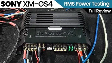 Sony XM-GS4 Amplifier RMS Power Testing - 4 Channel Amplifier