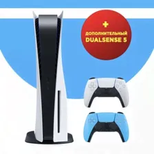 Игровая приставка Sony PlayStation 5 (CFI-1200A) + Беспроводной джойстик DualSense (звездный синий)
