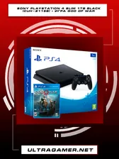 Sony PlayStation 4 Slim 1TB (CUH-2208B) + игра God Of War