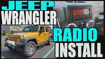 JEEP WRANGLER JK SONY XAV-AX5500 DOUBLE DIN RADIO INSTALL